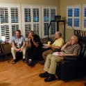 Julia invades the man cave